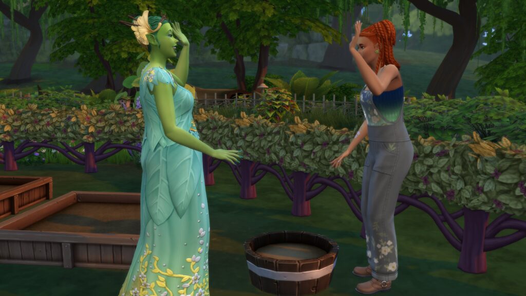 Mère Nature salue un autre Sims