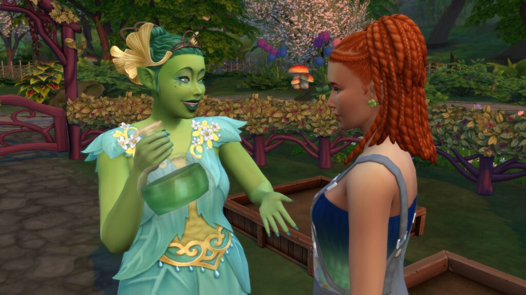 Mère Nature donne un charme de fée à un Sims