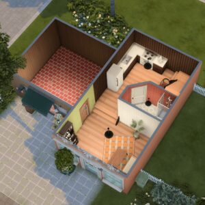 Maison de départ au bord du canal confortable