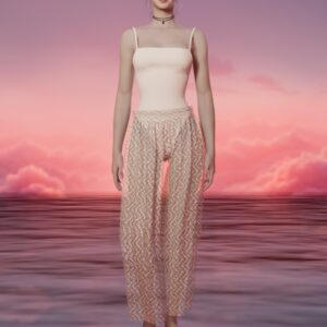 Pantalons en dentelle transparents