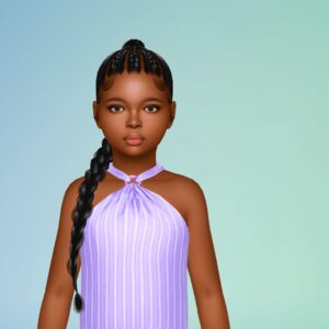 Cheveux tressés en lierre pour enfant