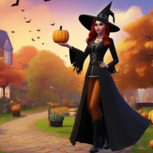 Fond d’écran Halloween sorcière / Fond d’écran