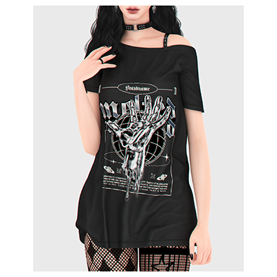 Robe T-shirt Grunge
