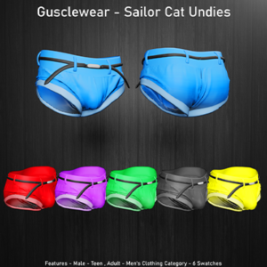 Gusclewear - Sous-vêtements de chat marin