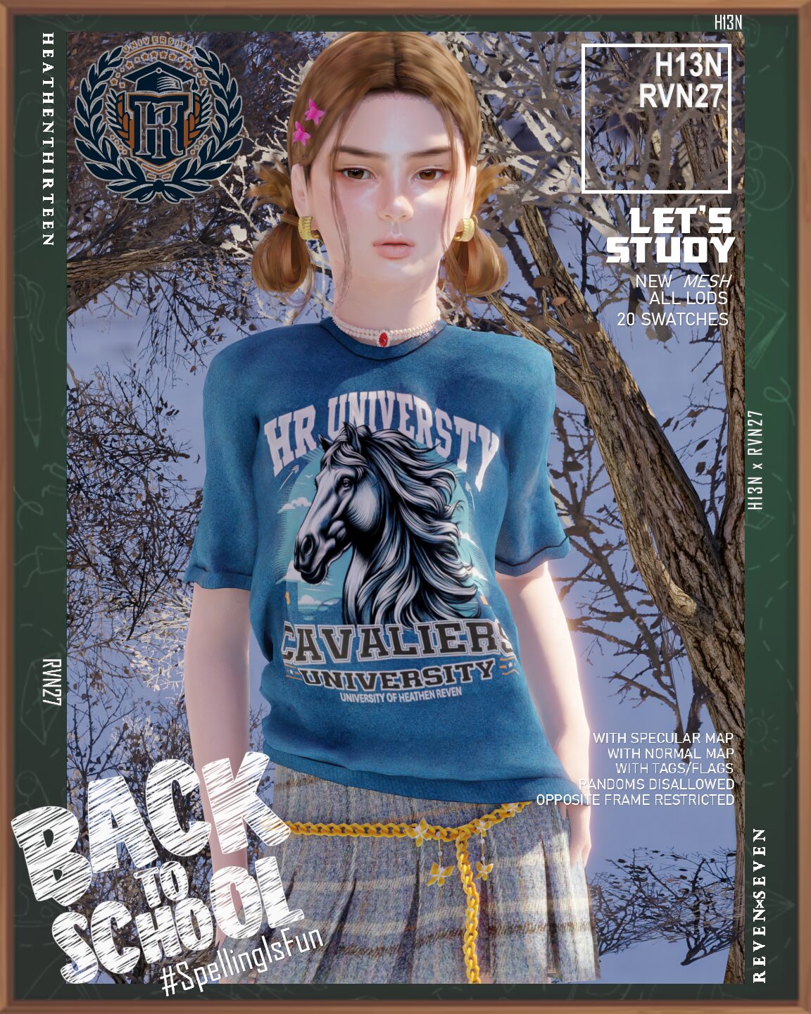 T-shirt surdimensionné pour filles de l'équipe universitaire