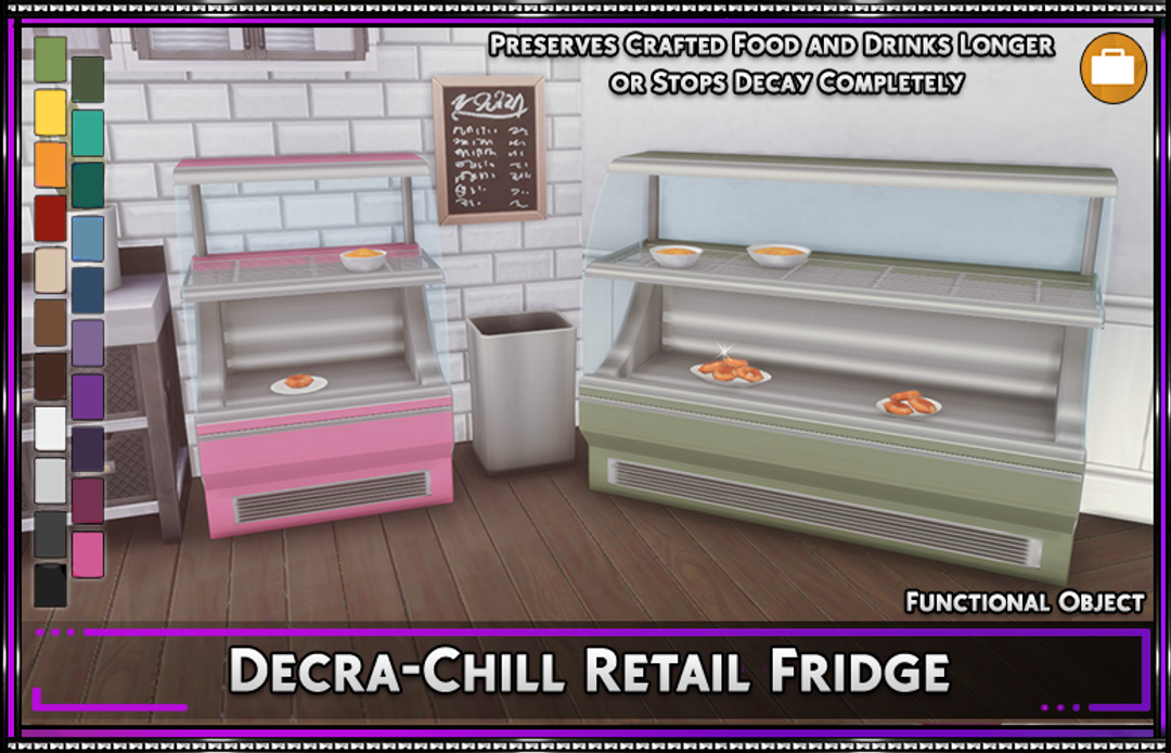 Décanteur-réfrigérateur de détail Decra-Chill (Couleur)