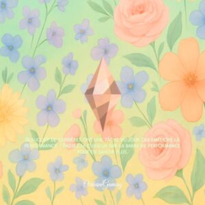 Écran de chargement de fleurs
