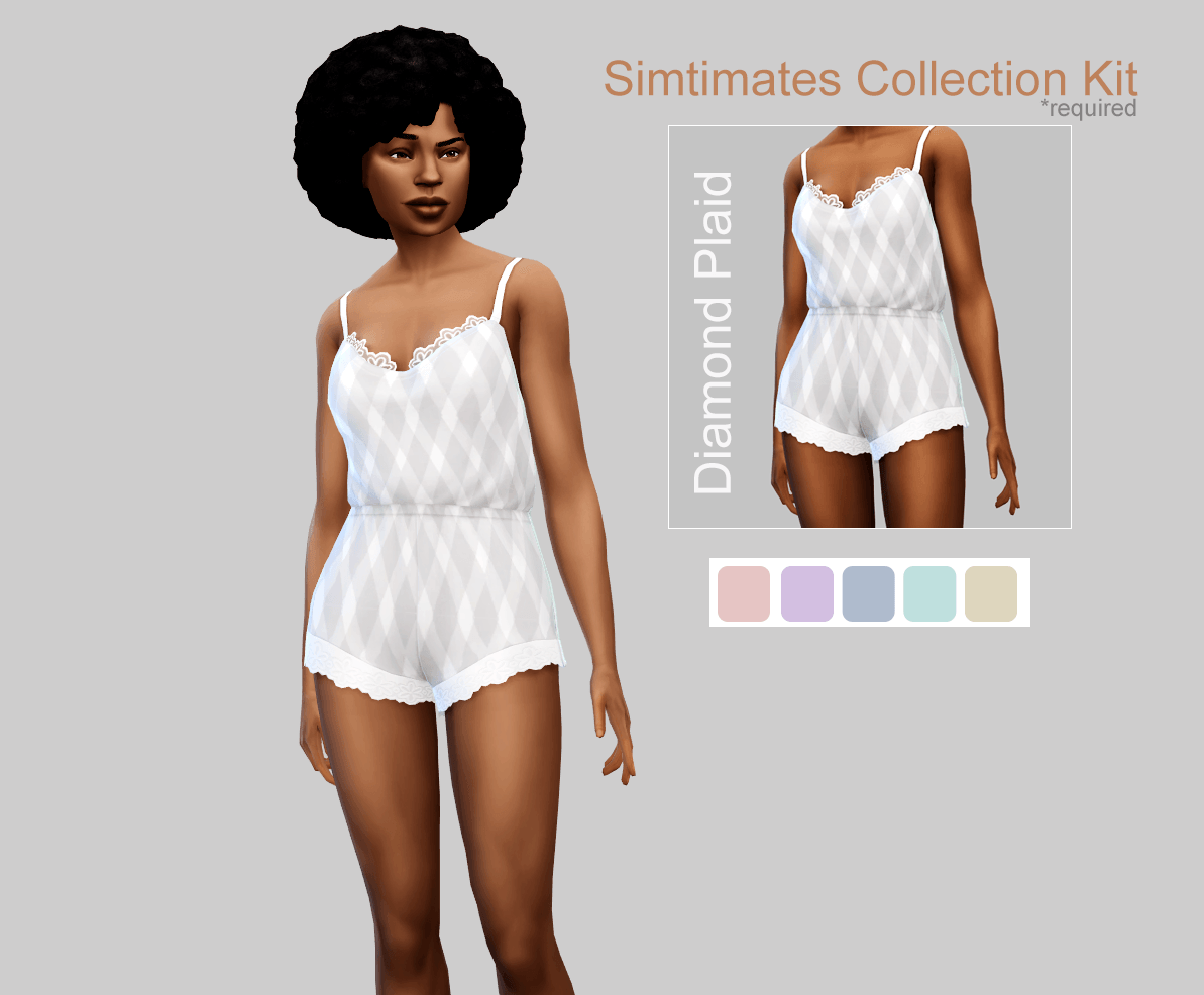 Shorts en Plaid Diamant - [Simtimates]