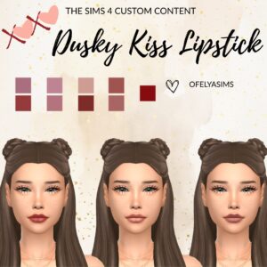 Ensemble de rouges à lèvres Dusky Kiss (Compatible avec le jeu de base, 9 options de couleur)