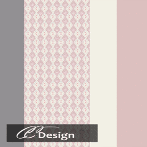 Papier peint rose à motifs mignons