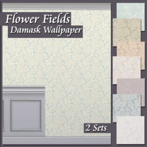 Papier peint Champs de Fleurs