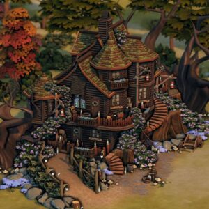 Fée avec cottage