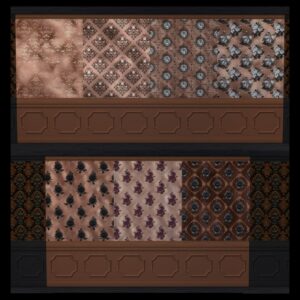 Revêtements gothiques glorieux - Plusieurs motifs et couleurs