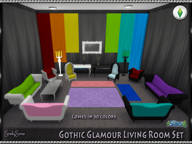 Ensemble de salon Glamour Gothique