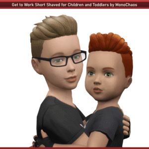 Coiffure courte rasée pour enfants et bambins dans Le Travail.