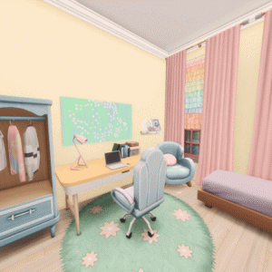 Maison victorienne pastel rêveuse