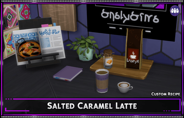 Recette personnalisée : Latte au caramel salé