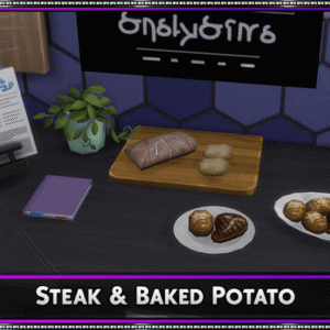 Recette personnalisée : Steak et pomme de terre au four