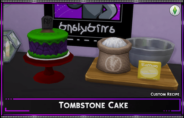 Recette personnalisée : Gâteau Pierre Tombale