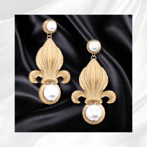 Boucle d'oreille Fleur de Lis