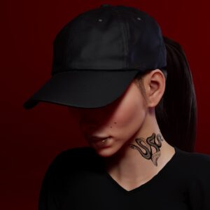 Collection de Tatouages de Cou | Serpent