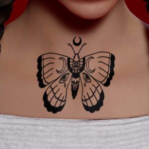 Collection de tatouages de cou | Moth