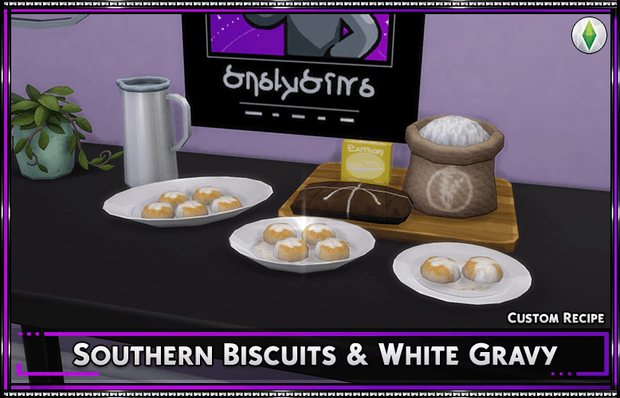 Recette personnalisée : Biscuits du Sud et sauce blanche