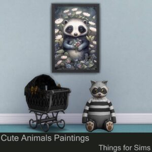 Peintures de nurserie sur les animaux de la forêt