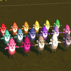 Couleurs de gnome fantôme précises des émotions