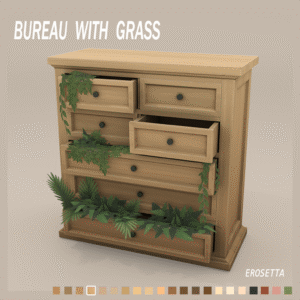 Bureau envahi par la végétation