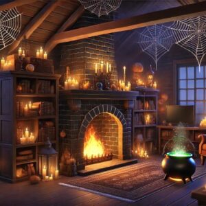 Fond d’écran Halloween dans un endroit cocooning / Loading screen