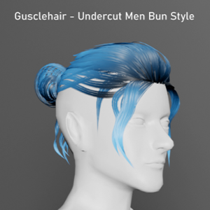 Guscheveux - Coupe homme dégradé avec chignon