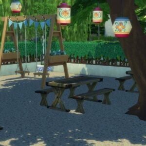 Le Biergarten au bord de la rivière