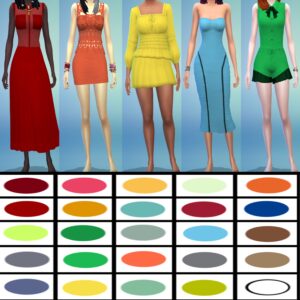 FC-Dégustez la palette de couleurs - Robe à volants Lacey