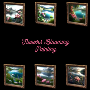 Peinture de fleurs en éclosion