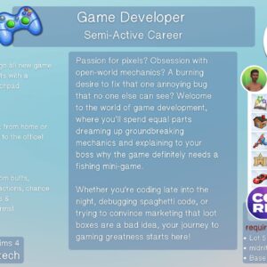 Développeur de jeux vidéo (Semi-actif)
