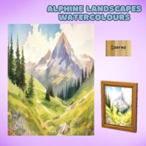 Aquarelles Alpines Scéniques - Compatible avec le jeu de base