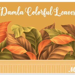 Papier peint feuilles colorées