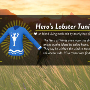 Tunique de homard du héros - Modification de maillage de la vie insulaire