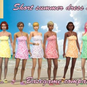 Ensemble de robe d'été courte 3