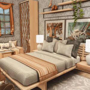 Chambre principale de retraite de ferme
