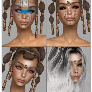 Tatouage facial inspiré