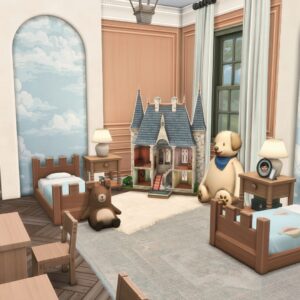 Chambre jumelle douillette pour enfants