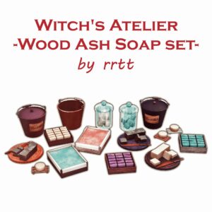 [Atelier de la sorcière] Set de savon en cendres de bois
