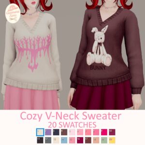 Pullover col V confortable