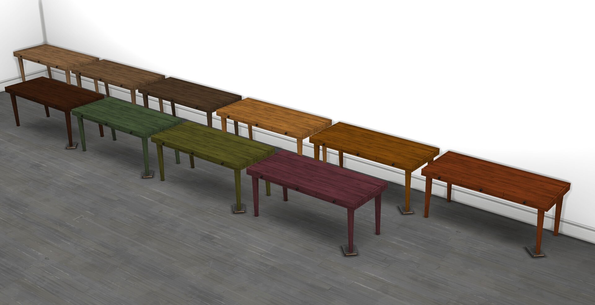 Table en bois avec livres - [Extension Les Loups-garous requise]