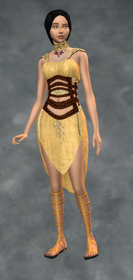 Robe à ceinture métallique - Pour toujours heureux