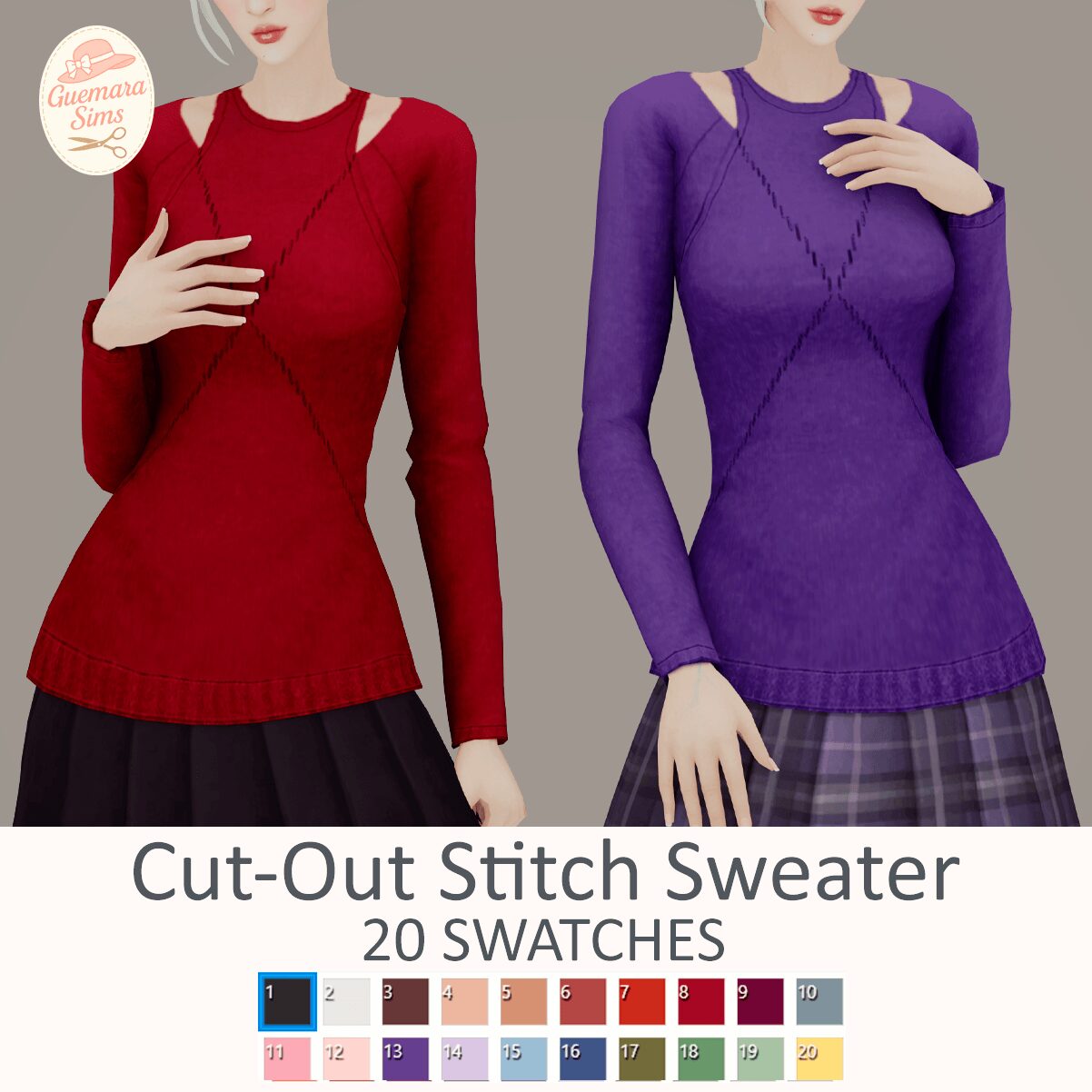 Pullover à motifs découpés