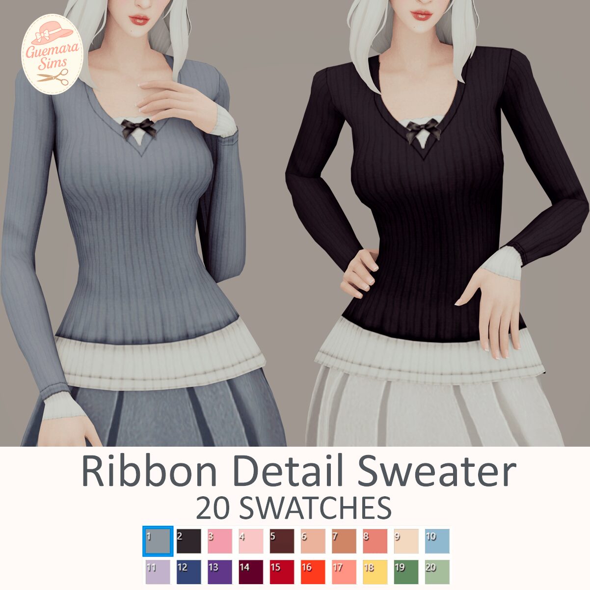 Pullover à détails de ruban