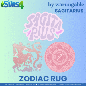 Tapis Zodiaque Sagittaire par Warungable